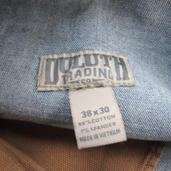 Duluth Trading Jeans Mens 38x29 Flex Ballroom Relaxed Fit Medium Wash - Picture 5 of 15
